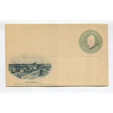 ARGENTINA ENTERO POSTAL GJ TAR-22-C TARJETA CON VISTA Y SOBRECARGA MUESTRA U$ 15